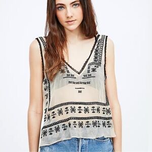 ECOTE | Piper Embellished Tank in Nude